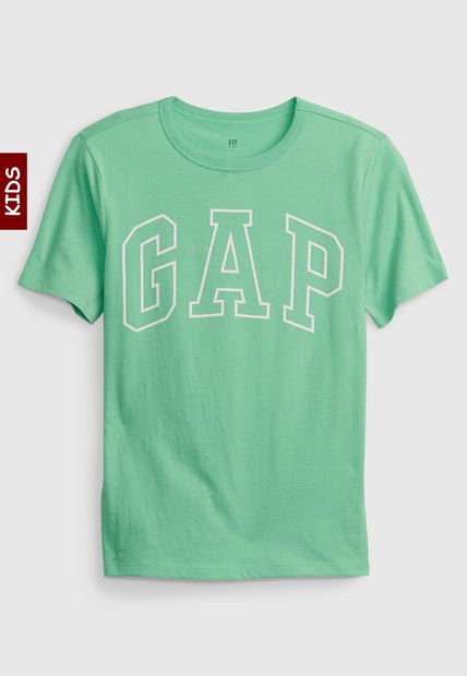 Camiseta Verde Manzana-Blanco GAP Kids