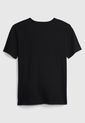 Camiseta Negro-Marfil GAP Kids de GAP
