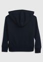 Hoodie Azul Navy-Blanco-Rosa GAP Kids de GAP