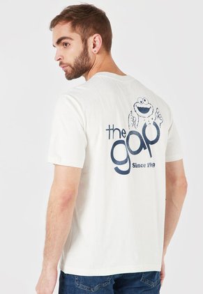 Camiseta Beige-Azul GAP
