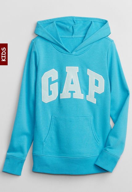 Hoodie Aguamarina-Celeste GAP Kids