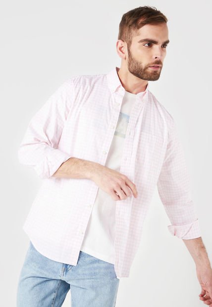 Camisa Rosa-Blanco GAP