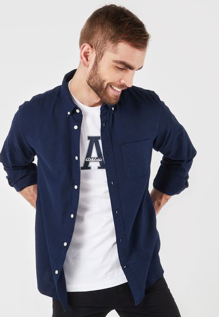 Camisa Azul Navy GAP