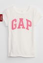 Camiseta Blanco-Coral GAP Kids de GAP