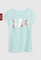 Camiseta Aguamarina-Oro Rosa GAP Kids de GAP