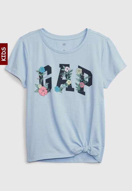 Camiseta Celeste-Azul Navy-Multicolor GAP Kids