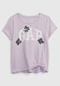 Camiseta Lila-Blanco GAP Kids de GAP