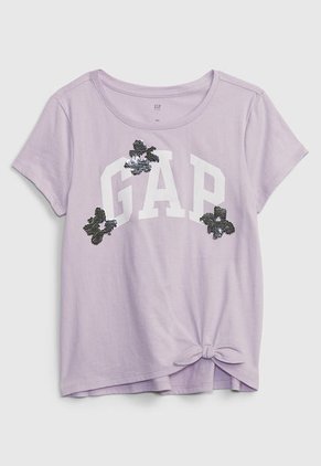 Camiseta Lila-Blanco GAP Kids