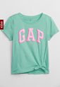 Camiseta Verde Manzana-Rosa GAP Kids de GAP