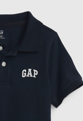 Polo Azul Navy-Blanco GAP Kids
