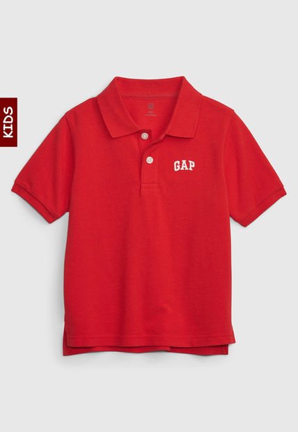 Polo Rojo-Blanco GAP Kids