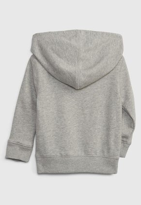 Hoodie Gris-Azul Navy-Blanco GAP Kids