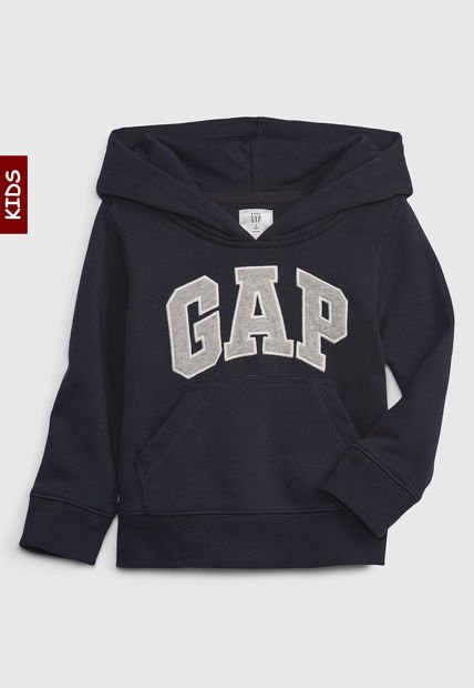 Hoodie Azul Navy-Gris-Blanco GAP Kids