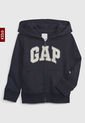 Hoodie Azul Navy-Blanco-Gris GAP Kids de GAP