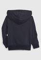 Hoodie Azul Navy-Blanco-Gris GAP Kids de GAP