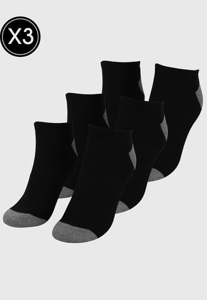 Medias X 3 Negro-Gris GAP