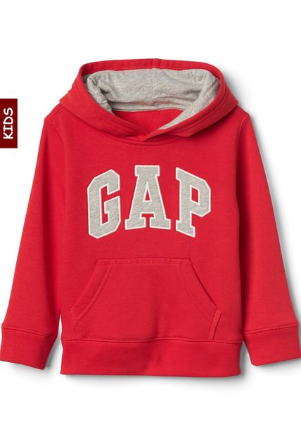 Hoodie Rojo-Gris-Blanco GAP Kids