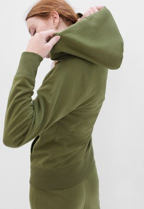 Hoodie Verde Oliva-Negro GAP