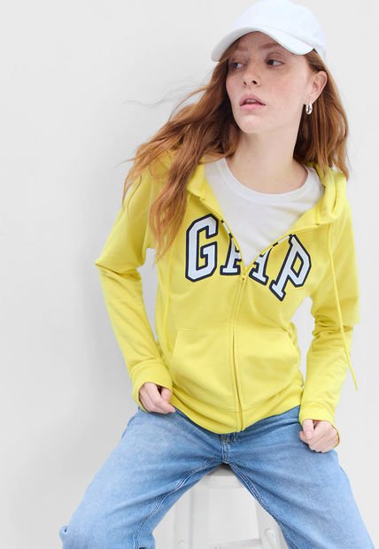 Hoodie Amarillo-Blanco-Negro GAP