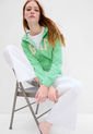 Hoodie Verde Manzana-Blanco-Beige GAP de GAP