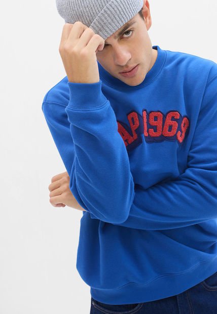 Buzo Azul-Rojo GAP 1969 Vintage