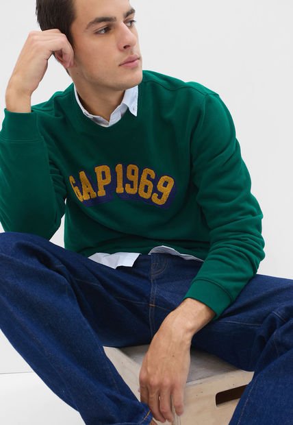 Buzo Verde-Mostaza-Azul GAP 1969 Vintage