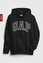 Hoodie Negro-Blanco GAP Kids de GAP