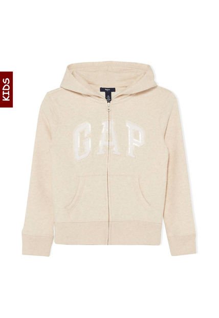 Hoodie Beige-Blanco GAP Kids