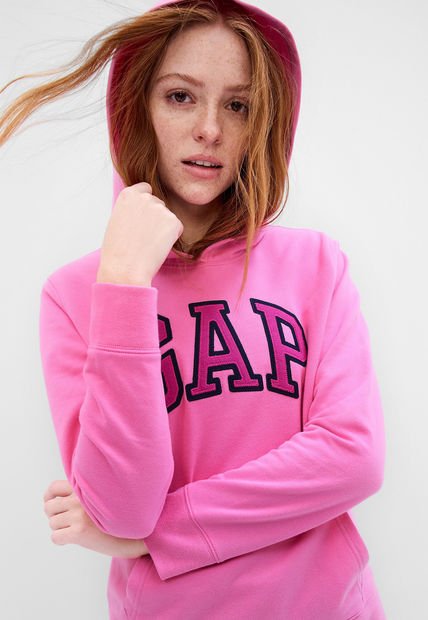 Hoodie Fucsia-Azul GAP
