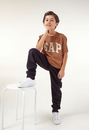 Camiseta Café-Marfil GAP Kids