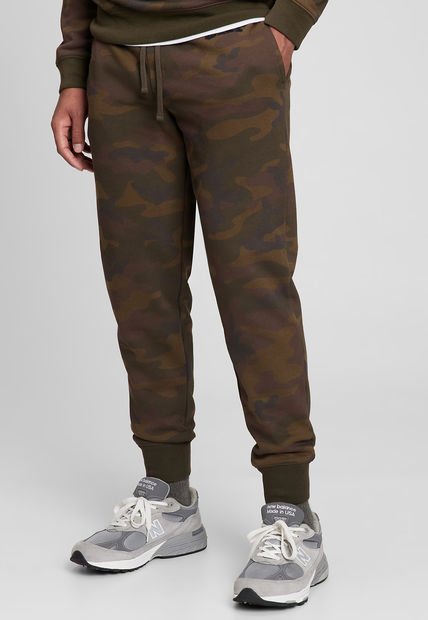 Jogger Verde Oliva-Café GAP