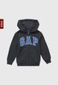 Hoodie Gris-Azul-Blanco GAP Kids de GAP