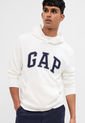 Hoodie Marfil-Azul-Gris GAP de GAP