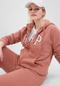 Hoodie Nude-Blanco-Terracota GAP de GAP