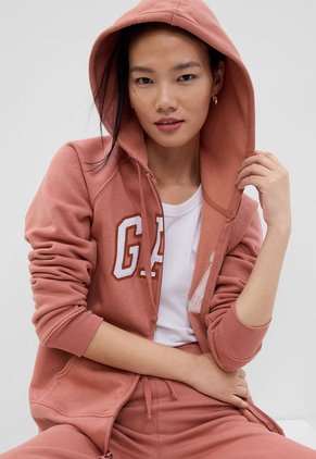 Hoodie Nude-Blanco-Terracota GAP