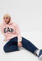 Hoodie Palo Rosa-Azul Navy-Blanco GAP de GAP