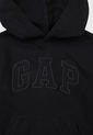Hoodie Negro-Gris GAP Kids de GAP