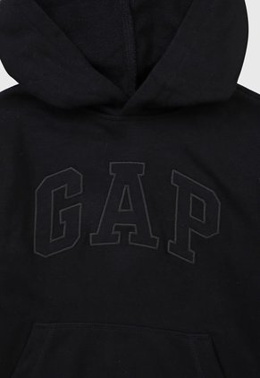 Hoodie Negro-Gris GAP Kids