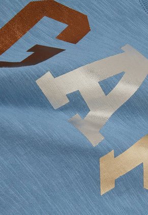 Camiseta Manga Larga x2 Azul Raf-Multicolor GAP Kids