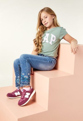 Camiseta Manga Larga Verde-Lila GAP Kids