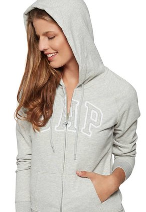 Hoodie Gris-Blanco GAP