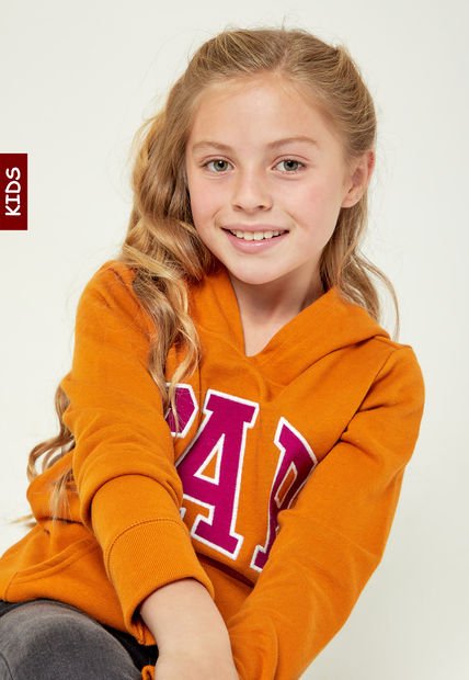 Hoodie Terracota-Violeta-Blanco GAP Kids