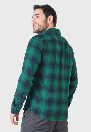 Camisa Verde-Azul Navy GAP