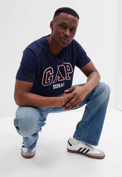 Camiseta Azul Navy-Blanco-Rojo GAP