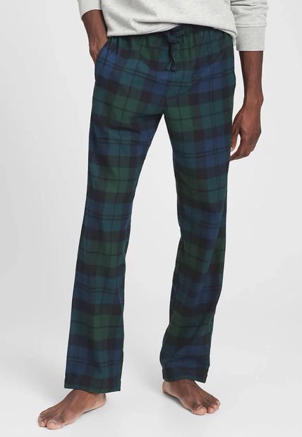 Pantalón Pijama Verde-Azul-Negro GAP