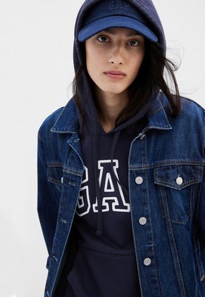Hoodie Azul Navy-Blanco GAP