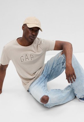 Camiseta Beige-Ocre-Blanco GAP