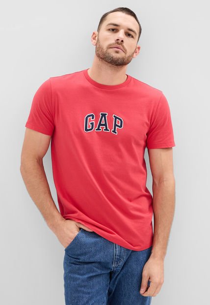 Camiseta Coral-Azul-Blanco GAP