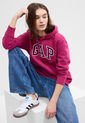 Hoodie Fucsia-Magenta-Blanco GAP de GAP