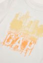 Camiseta Marfil-Naranja-Amarillo GAP Kids de GAP